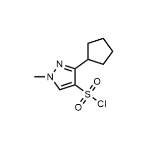 3-Cyclopentyl-1-methyl-1H-pyrazole-4-sulfonyl chloride|CS-1159177