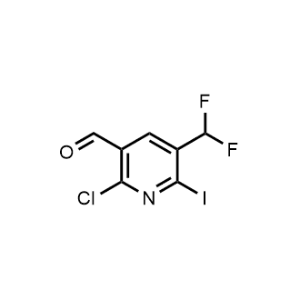 2-Chloro-5-(difluoromethyl)-6-iodonicotinaldehyde|CS-1159181
