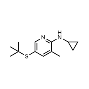5-(Tert-butylthio)-N-cyclopropyl-3-methylpyridin-2-amine|CS-1159199