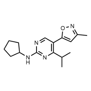 N-Cyclopentyl-4-isopropyl-5-(3-methylisoxazol-5-yl)pyrimidin-2-amine|CS-1159314