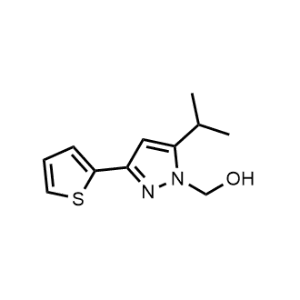 (5-Isopropyl-3-(thiophen-2-yl)-1H-pyrazol-1-yl)methanol|CS-1159599