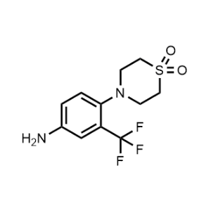 4-(4-Amino-2-(trifluoromethyl)phenyl)thiomorpholine 1,1-dioxide|CS-1159857
