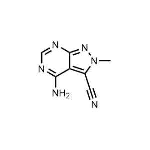 4-Amino-2-methyl-2H-pyrazolo[3,4-d]pyrimidine-3-carbonitrile|CS-1159862