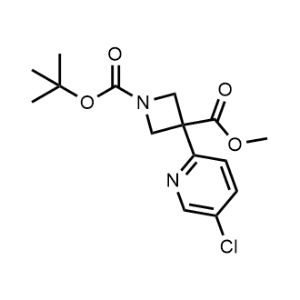 1-(Tert-butyl) 3-methyl 3-(5-chloropyridin-2-yl)azetidine-1,3-dicarboxylate|CS-1159923