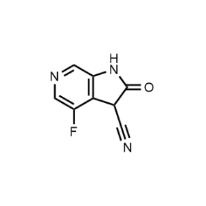 4-Fluoro-2-oxo-2,3-dihydro-1H-pyrrolo[2,3-c]pyridine-3-carbonitrile|CS-1160107