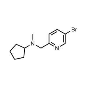N-((5-Bromopyridin-2-yl)methyl)-N-methylcyclopentanamine|CS-1160144