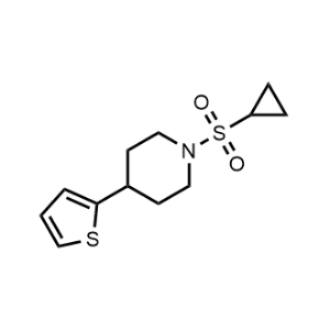 1-(Cyclopropylsulfonyl)-4-(thiophen-2-yl)piperidine|CS-1160216
