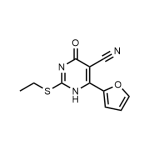 2-(Ethylthio)-6-(furan-2-yl)-4-oxo-1,4-dihydropyrimidine-5-carbonitrile|CS-1160251