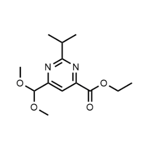 Ethyl 6-(dimethoxymethyl)-2-isopropylpyrimidine-4-carboxylate|CS-1160295