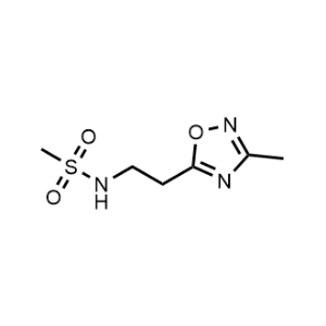 N-(2-(3-Methyl-1,2,4-oxadiazol-5-yl)ethyl)methanesulfonamide|CS-1160494