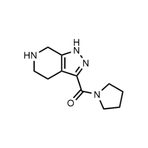 Pyrrolidin-1-yl(4,5,6,7-tetrahydro-1H-pyrazolo[3,4-c]pyridin-3-yl)methanone|CS-1160635