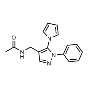 N-((1-Phenyl-5-(1H-pyrrol-1-yl)-1H-pyrazol-4-yl)methyl)acetamide|CS-1160690