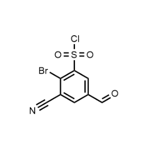 2-Bromo-3-cyano-5-formylbenzenesulfonyl chloride|CS-1160916
