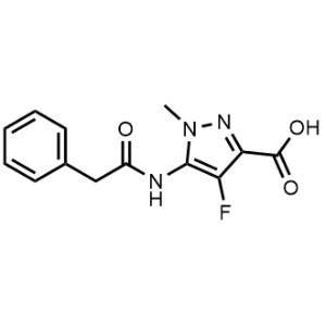 4-Fluoro-1-methyl-5-(2-phenylacetamido)-1H-pyrazole-3-carboxylic acid|CS-1161063