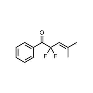 2,2-Difluoro-4-methyl-1-phenylpent-3-en-1-one|CS-1161175