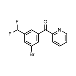 (3-Bromo-5-(difluoromethyl)phenyl)(pyridin-2-yl)methanone|CS-1161211