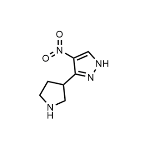 4-Nitro-3-(pyrrolidin-3-yl)-1H-pyrazole|CS-1161322