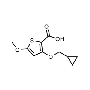 3-(Cyclopropylmethoxy)-5-methoxythiophene-2-carboxylic acid|CS-1161336