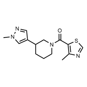 (3-(1-Methyl-1H-pyrazol-4-yl)piperidin-1-yl)(4-methylthiazol-5-yl)methanone|CS-1161396
