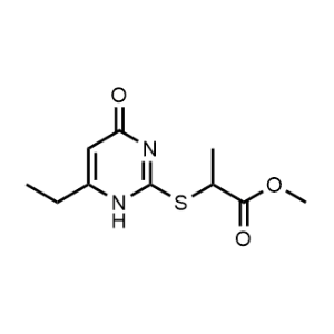 Methyl 2-((6-ethyl-4-oxo-1,4-dihydropyrimidin-2-yl)thio)propanoate|CS-1161427