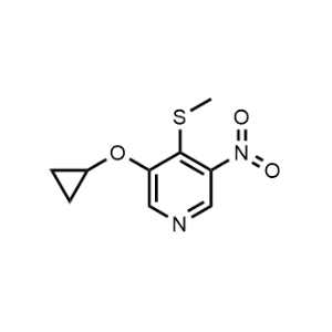 3-Cyclopropoxy-4-(methylthio)-5-nitropyridine|CS-1161483
