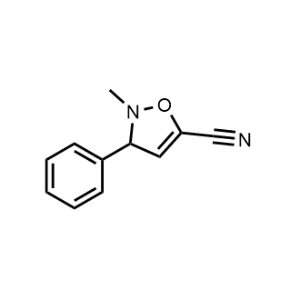 2-Methyl-3-phenyl-2,3-dihydroisoxazole-5-carbonitrile|CS-1161733