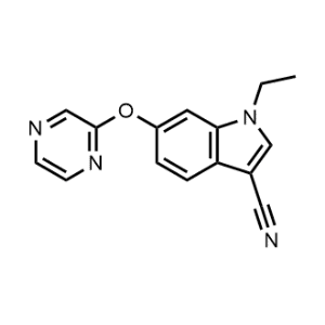 1-Ethyl-6-(pyrazin-2-yloxy)-1H-indole-3-carbonitrile|CS-1161794