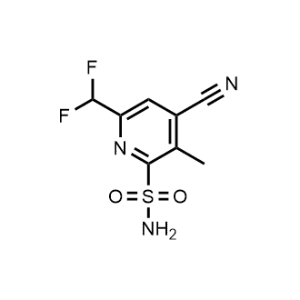 4-Cyano-6-(difluoromethyl)-3-methylpyridine-2-sulfonamide|CS-1161886