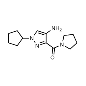(4-Amino-1-cyclopentyl-1H-pyrazol-3-yl)(pyrrolidin-1-yl)methanone|CS-1161954