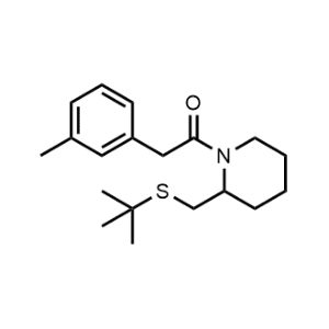 1-(2-((Tert-butylthio)methyl)piperidin-1-yl)-2-(m-tolyl)ethan-1-one|CS-1162028