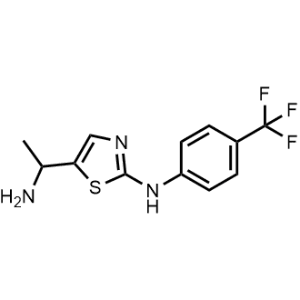 5-(1-Aminoethyl)-N-(4-(trifluoromethyl)phenyl)thiazol-2-amine|CS-1162132