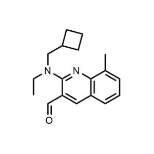 2-((Cyclobutylmethyl)(ethyl)amino)-8-methylquinoline-3-carbaldehyde|CS-1162148