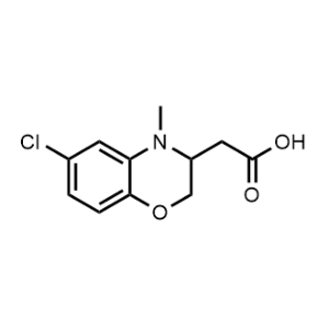2-(6-Chloro-4-methyl-3,4-dihydro-2H-benzo[b][1,4]oxazin-3-yl)acetic acid|CS-1162252