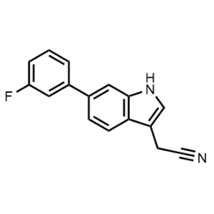 2-(6-(3-Fluorophenyl)-1H-indol-3-yl)acetonitrile|CS-1162511