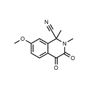 7-Methoxy-1,2-dimethyl-3,4-dioxo-1,2,3,4-tetrahydroisoquinoline-1-carbonitrile|CS-1162617