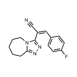 (Z)-3-(4-Fluorophenyl)-2-(6,7,8,9-tetrahydro-5H-[1,2,4]triazolo[4,3-a]azepin-3-yl)acrylonitrile|CS-1162646