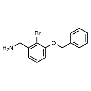 (3-(Benzyloxy)-2-bromophenyl)methanamine|CS-1162684