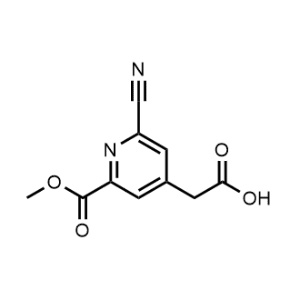 2-(2-Cyano-6-(methoxycarbonyl)pyridin-4-yl)acetic acid|CS-1162694