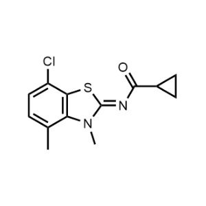 N-(7-Chloro-3,4-dimethylbenzo[d]thiazol-2(3H)-ylidene)cyclopropanecarboxamide|CS-1162778