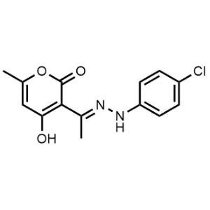 3-(1-(2-(4-Chlorophenyl)hydrazono)ethyl)-4-hydroxy-6-methyl-2H-pyran-2-one|CS-1163073