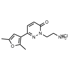 2-(2-Aminoethyl)-6-(2,5-dimethylfuran-3-yl)pyridazin-3(2H)-one hydrochloride|CS-1163129