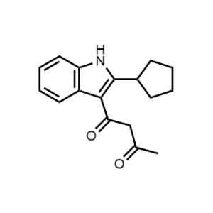 1-(2-Cyclopentyl-1H-indol-3-yl)butane-1,3-dione|CS-1163159