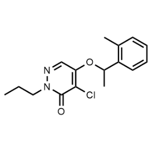 4-Chloro-2-propyl-5-(1-(O-tolyl)ethoxy)pyridazin-3(2H)-one|CS-1163302