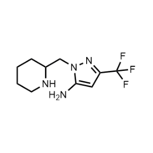 1-(Piperidin-2-ylmethyl)-3-(trifluoromethyl)-1H-pyrazol-5-amine|CS-1163305