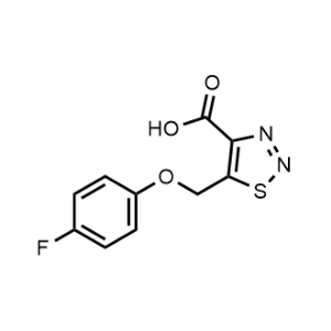 5-((4-Fluorophenoxy)methyl)-1,2,3-thiadiazole-4-carboxylic acid|CS-1163396