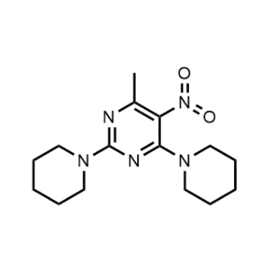 4-Methyl-5-nitro-2,6-di(piperidin-1-yl)pyrimidine|CS-1163485
