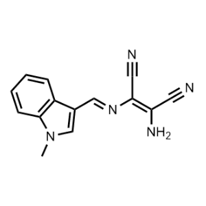2-Amino-3-(((1-methyl-1H-indol-3-yl)methylene)amino)but-2-enedinitrile|CS-1163602
