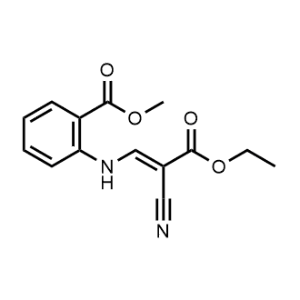 Methyl (E)-2-((2-cyano-3-ethoxy-3-oxoprop-1-en-1-yl)amino)benzoate|CS-1163637