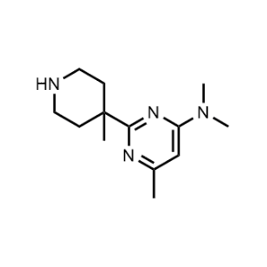 N,N,6-Trimethyl-2-(4-methylpiperidin-4-yl)pyrimidin-4-amine|CS-1163854