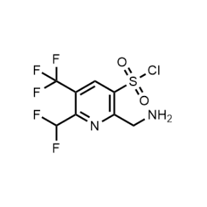 2-(Aminomethyl)-6-(difluoromethyl)-5-(trifluoromethyl)pyridine-3-sulfonyl chloride|CS-1164123